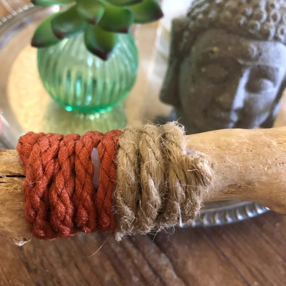 6” boho wrapped California driftwood